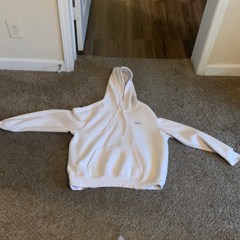 White sweatshirt